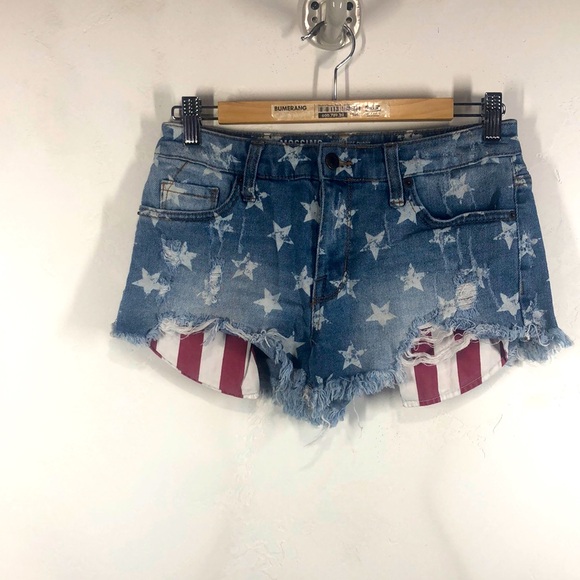 Mossimo Supply Co. Pants - Mossimo Supply Co American flag high rise short size 2